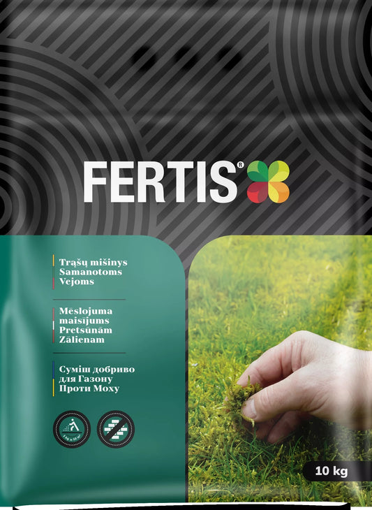 Amestec de îngrășăminte pentru peluze cu mușchi FERTIS, 10kg
