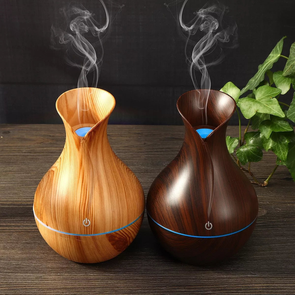 Umidificator ultrasonic de aer, Difuzor de uleiuri esențiale - Galben