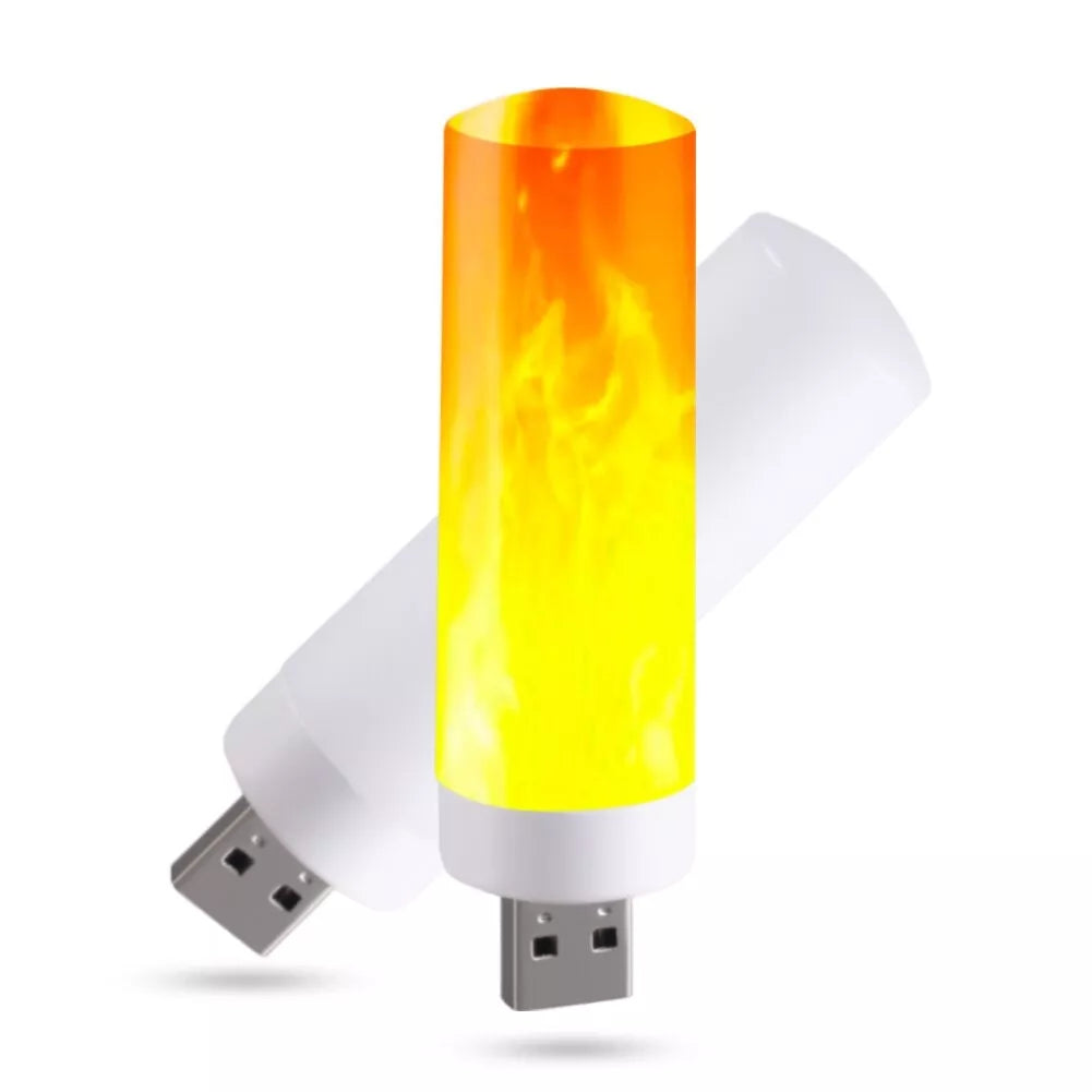 LED USB cu efect de flacără