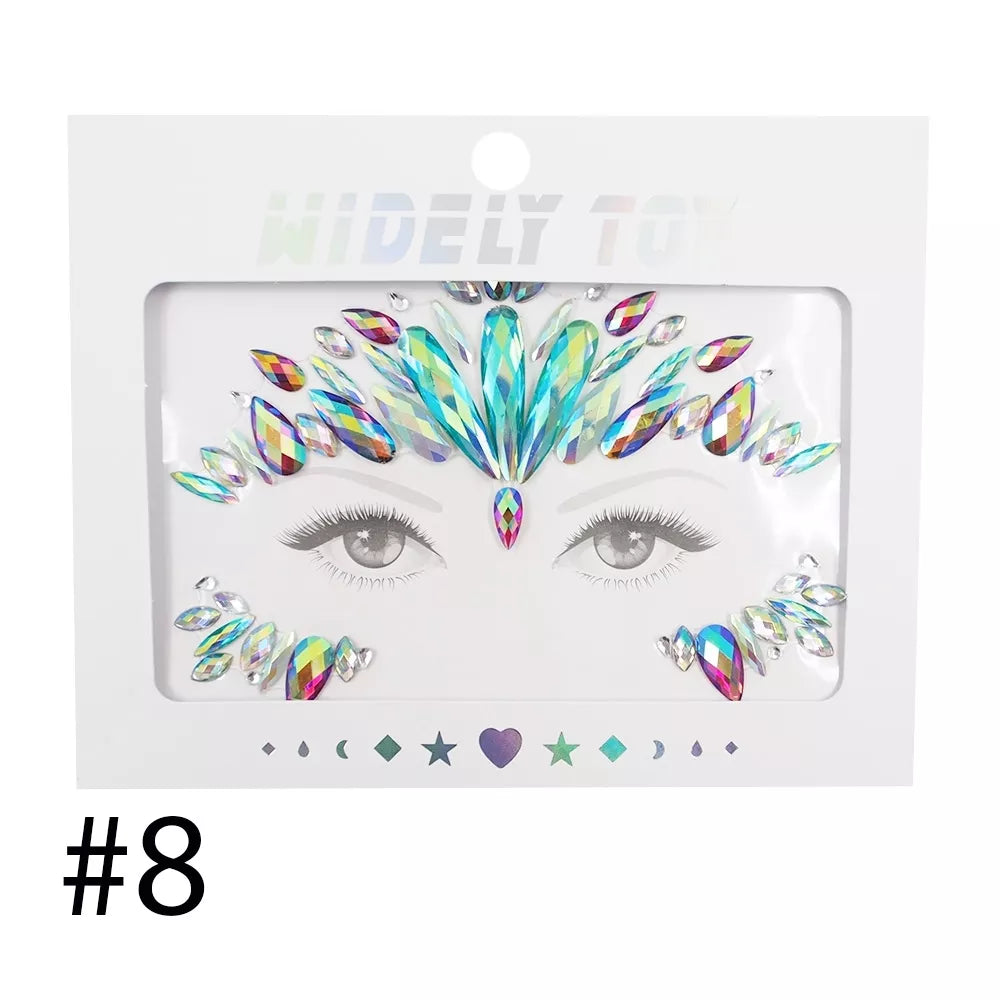 Autocolante pentru față, Cristale XLINE - 8