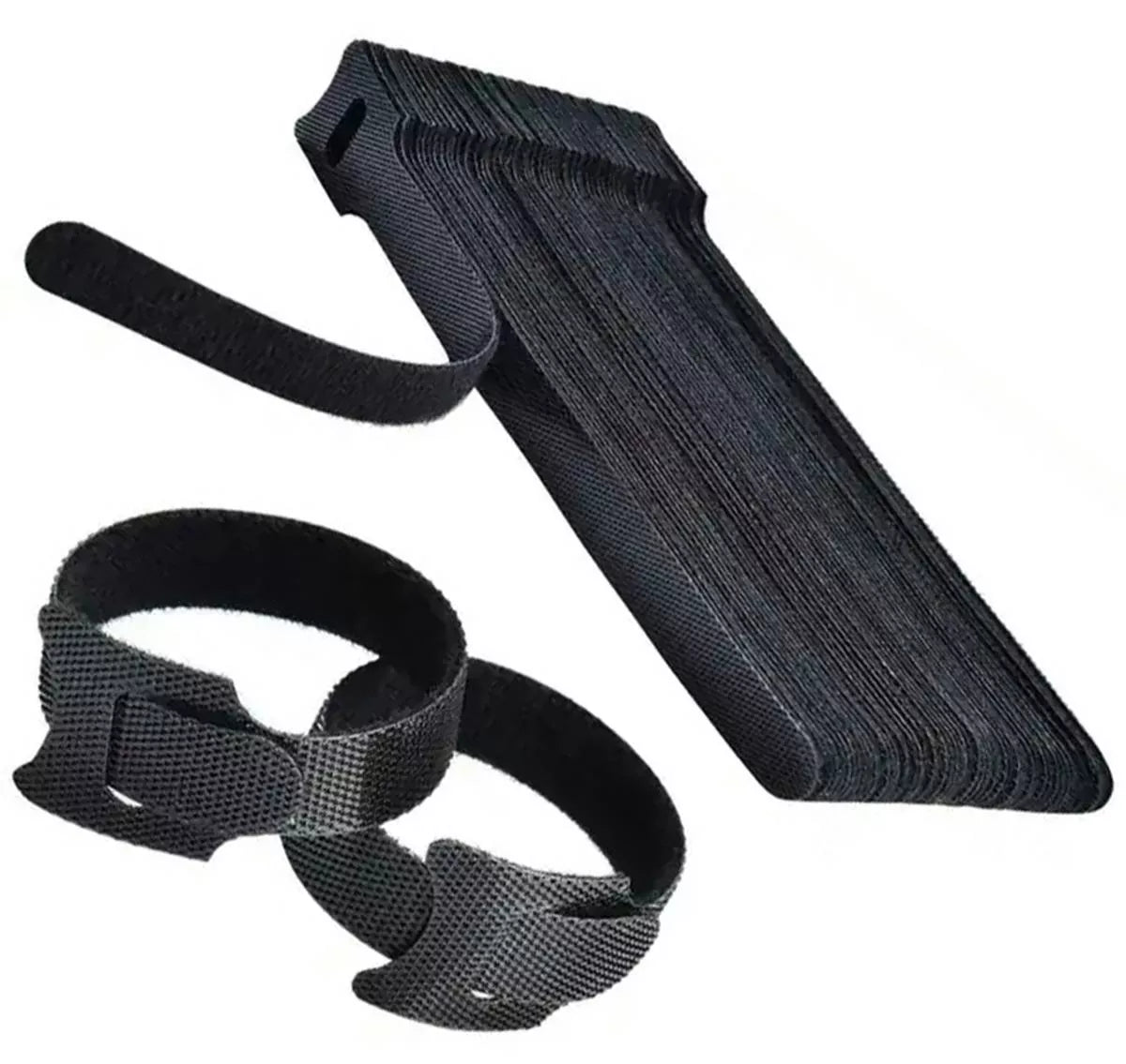 Set de tăietori pentru cabluri Velcro, 50 buc.