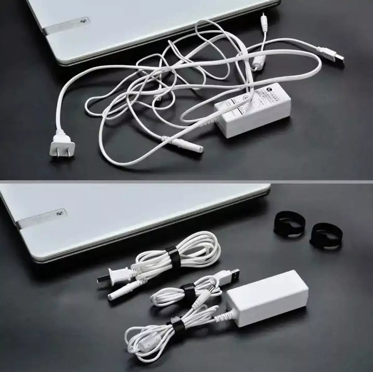Set de tăietori pentru cabluri Velcro, 50 buc.