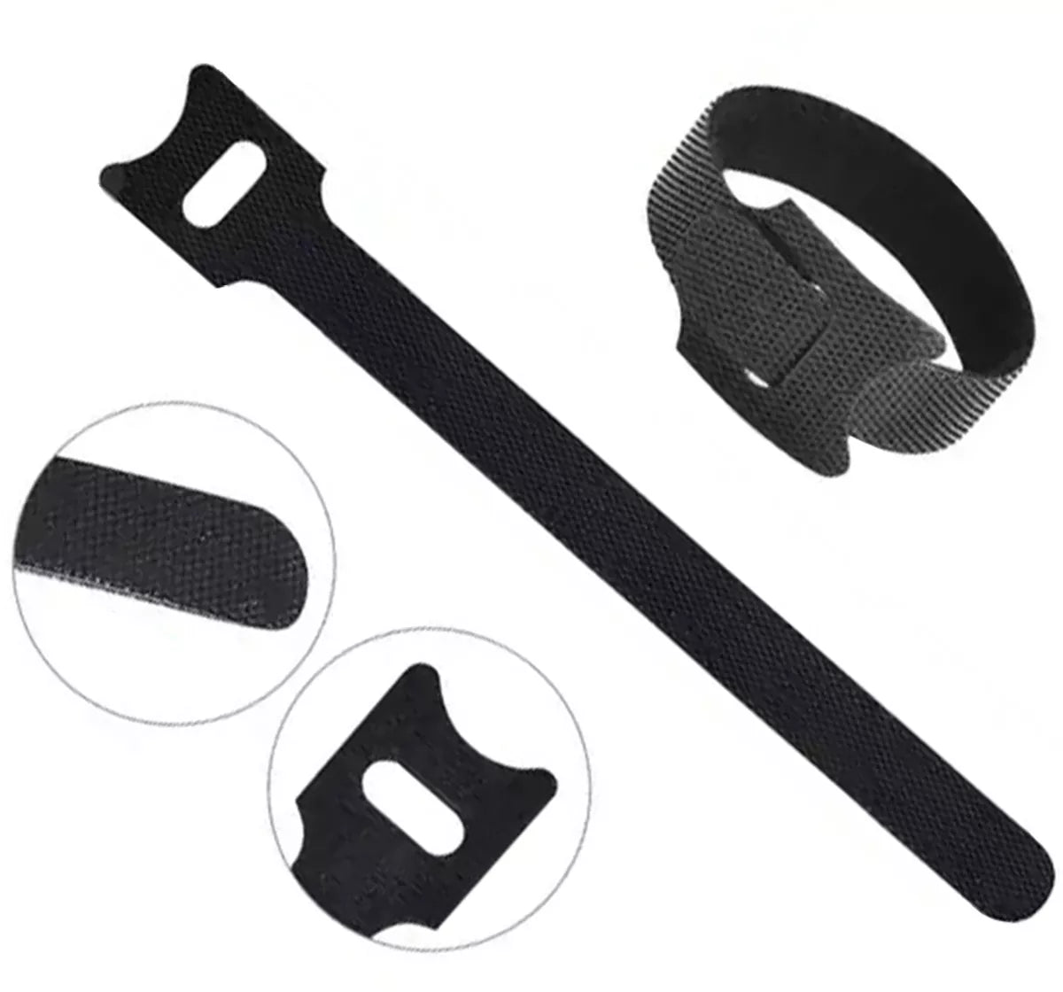 Set de tăietori pentru cabluri Velcro, 50 buc.