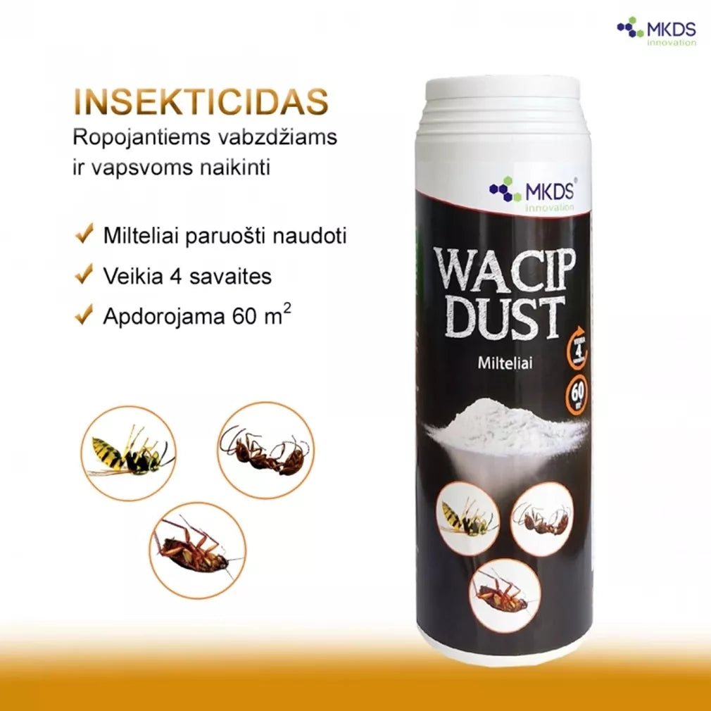 WACIP DUST pulbere pentru insecte târâtoare și viespi, 500 g