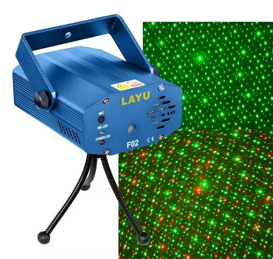 Proiector laser cu laser verde + roșu